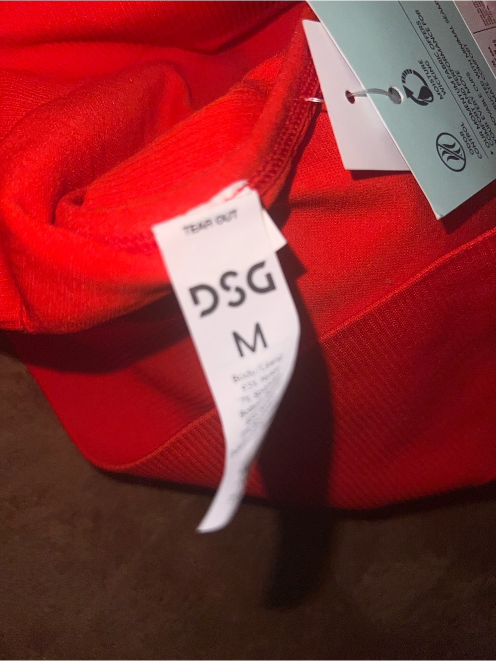 DSG Women's Bright Red Double-Strap Sports Bralette Medium - Picture 6 of 8